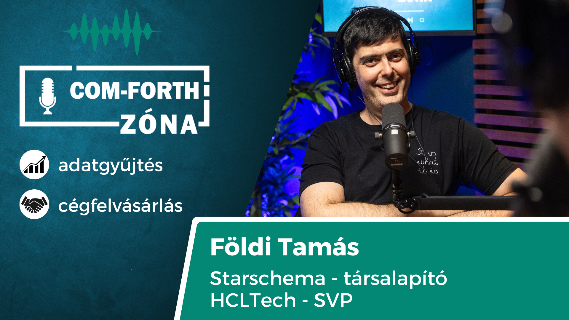 Com-Forth Zóna Podcast - Földi Tamással készült podcast epizódjának borítóképe.