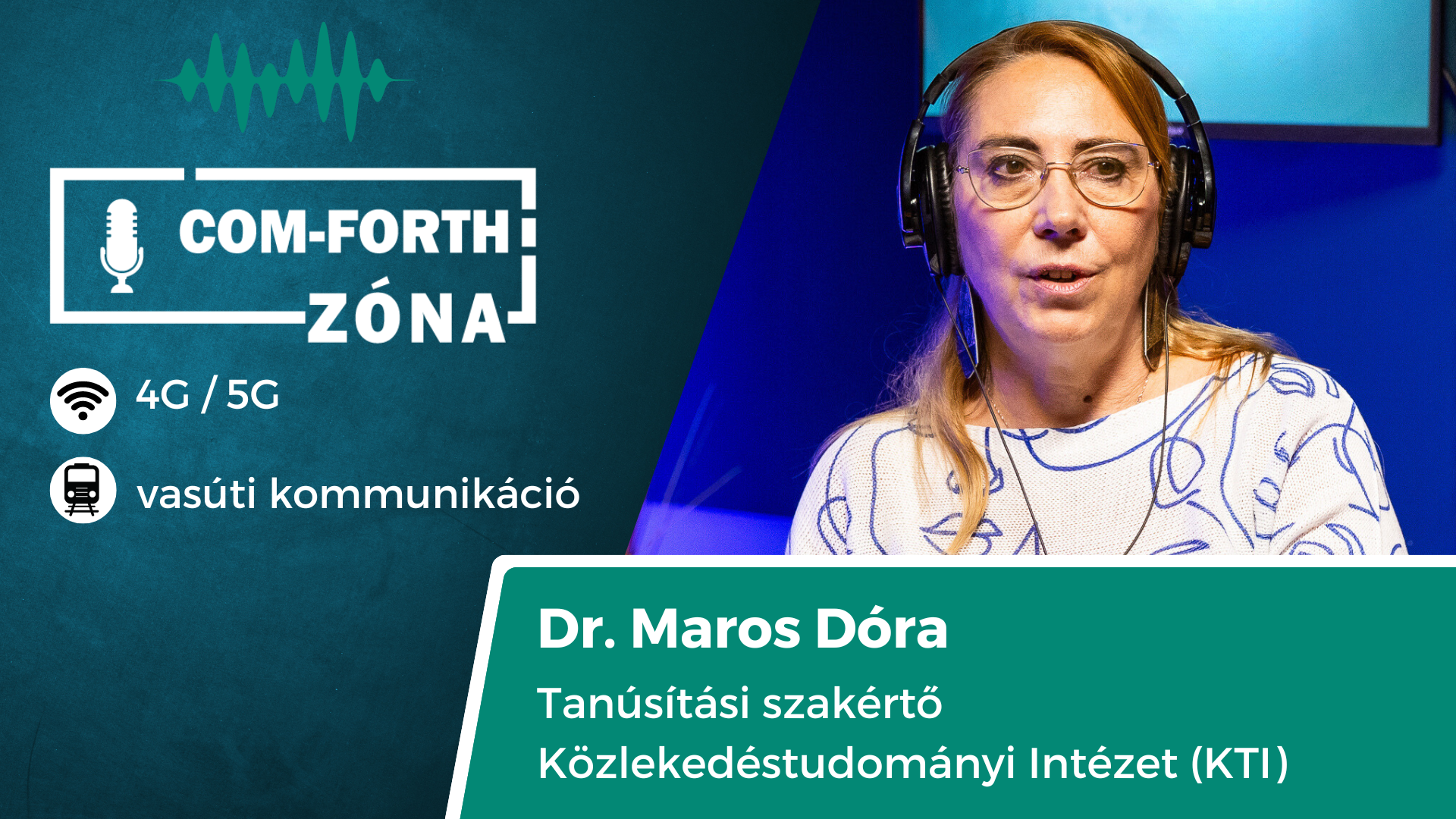 Com-Forth Zóna Podcast - Maros Dórával készült podcast epizódjának borítóképe.